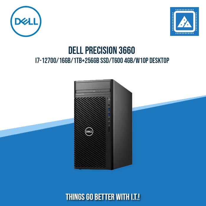 DELL PRECISION 3660 I7-12700/16GB/1TB+256GB SSD/T600 4GB/W10P DESKTOP DELL PRECISION 3660 I7-12700/16GB/1TB+256GB SSD/T600 4GB/W10P DESKTOP
